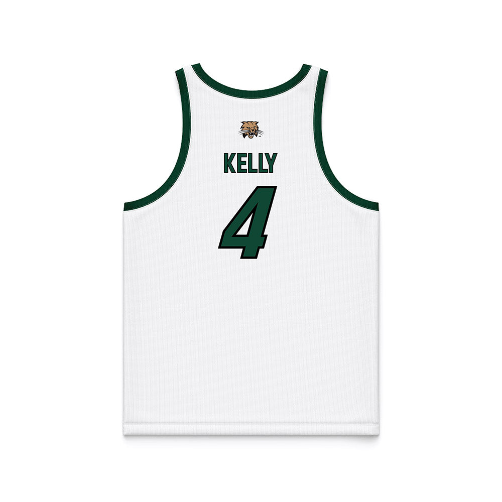 Ohio - NCAA Men's Basketball : JJ Kelly - White Basketball Jersey-1