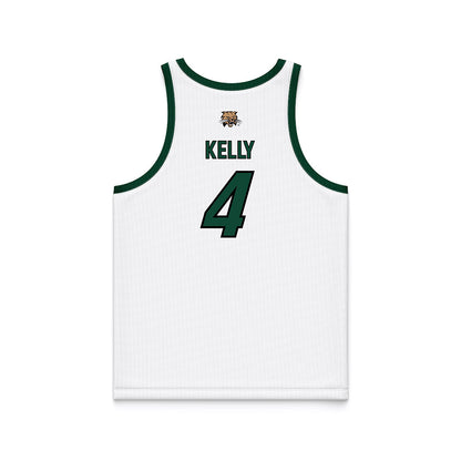Ohio - NCAA Men's Basketball : JJ Kelly - White Basketball Jersey-1