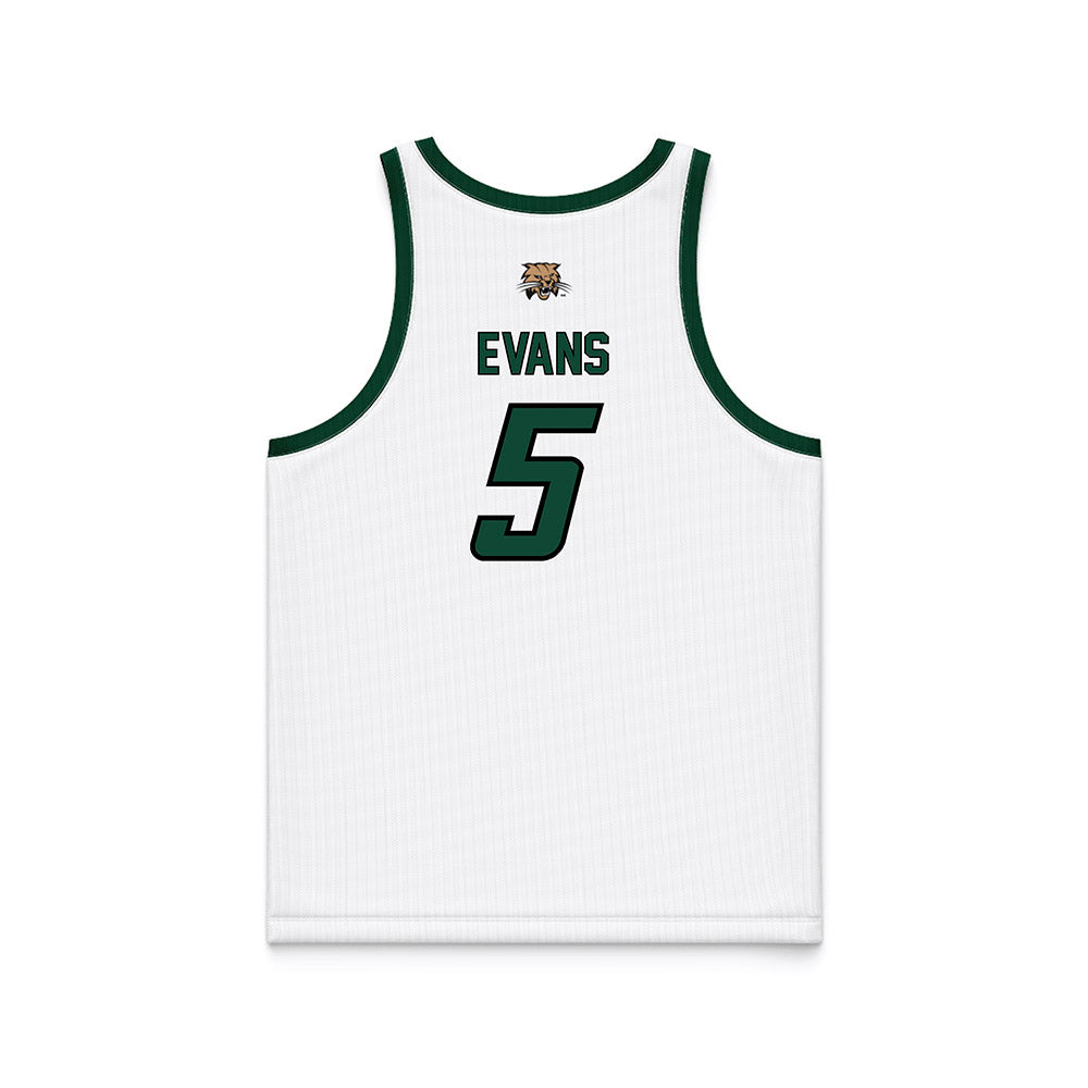 Ohio - NCAA Men's Basketball : Ayden Evans - White Basketball Jersey