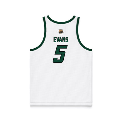 Ohio - NCAA Men's Basketball : Ayden Evans - White Basketball Jersey