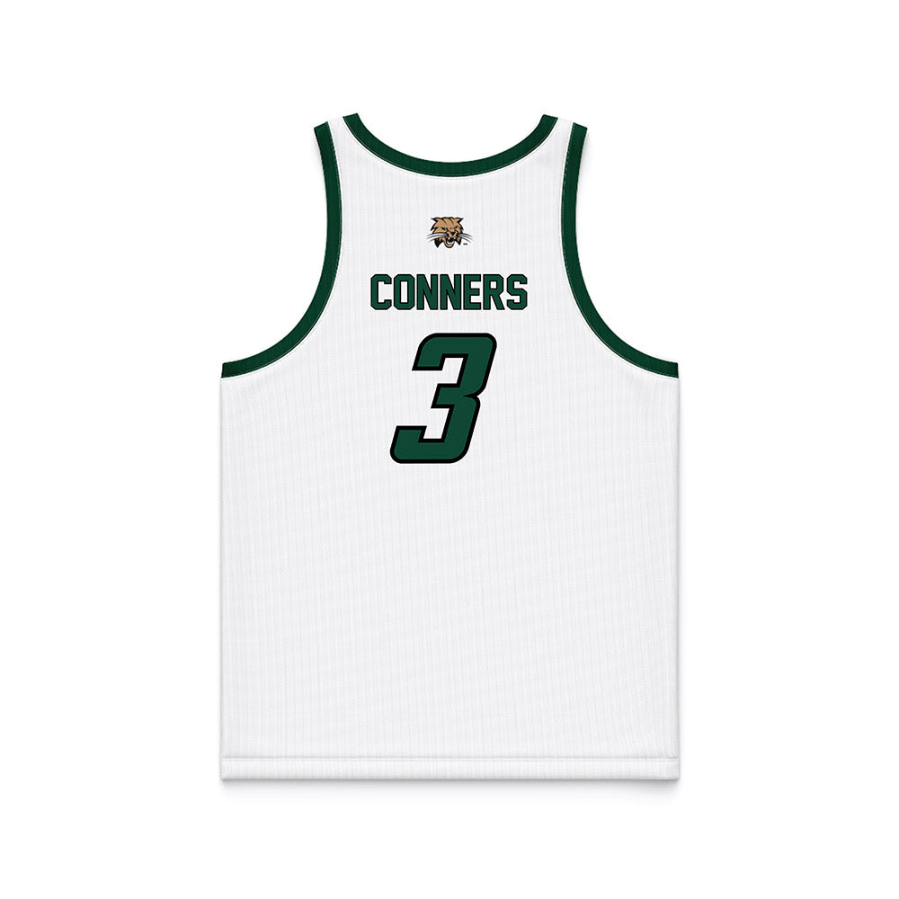 Ohio - NCAA Men's Basketball : Dior Conners - White Basketball Jersey-1