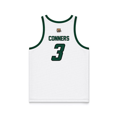 Ohio - NCAA Men's Basketball : Dior Conners - White Basketball Jersey-1