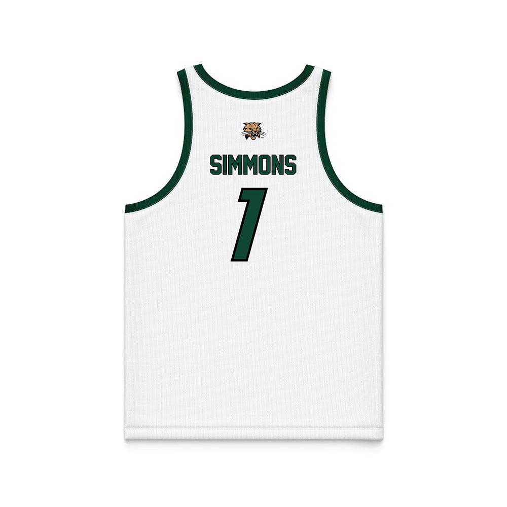 Ohio - NCAA Men's Basketball : Javan Simmons - White Basketball Jersey-1