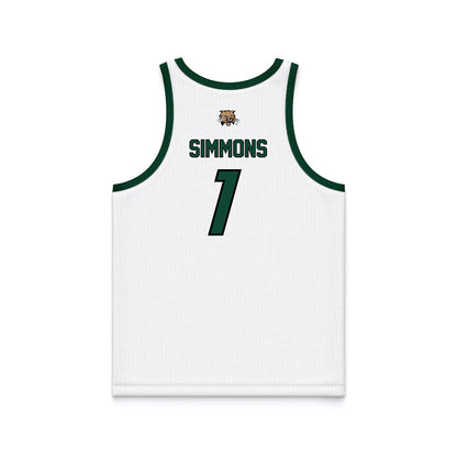 Ohio - NCAA Men's Basketball : Javan Simmons - White Basketball Jersey-1