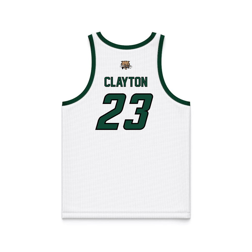 Ohio - NCAA Men's Basketball : AJ Clayton - White Basketball Jersey