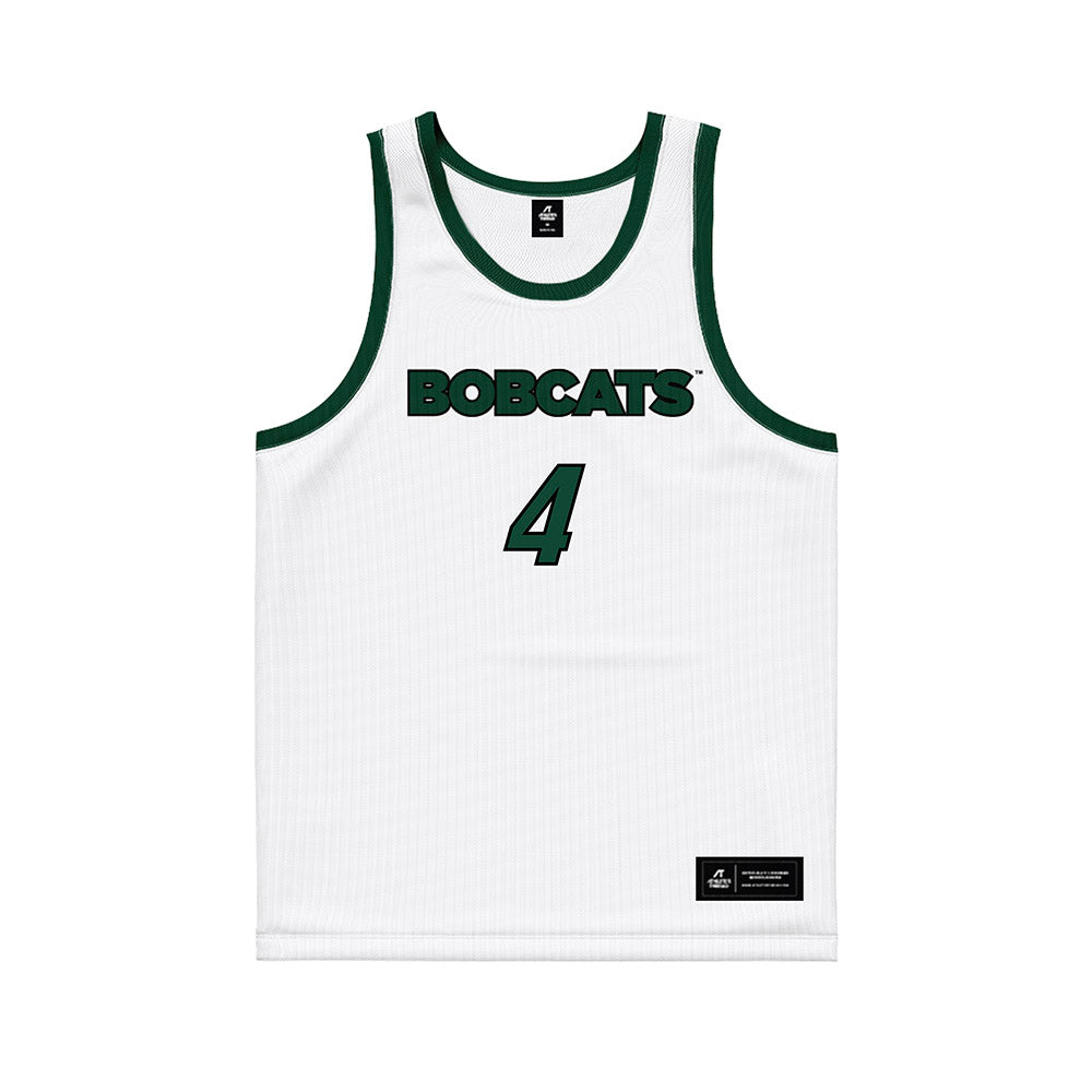 Ohio - NCAA Men's Basketball : JJ Kelly - White Basketball Jersey-0