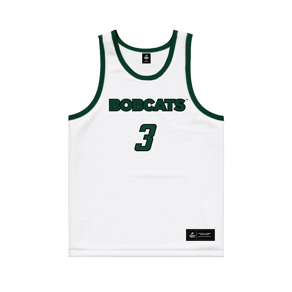 Ohio - NCAA Men's Basketball : Dior Conners - White Basketball Jersey-0