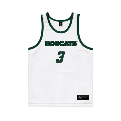 Ohio - NCAA Men's Basketball : Dior Conners - White Basketball Jersey-0