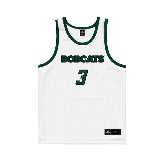Ohio - NCAA Men's Basketball : Dior Conners - White Basketball Jersey-0