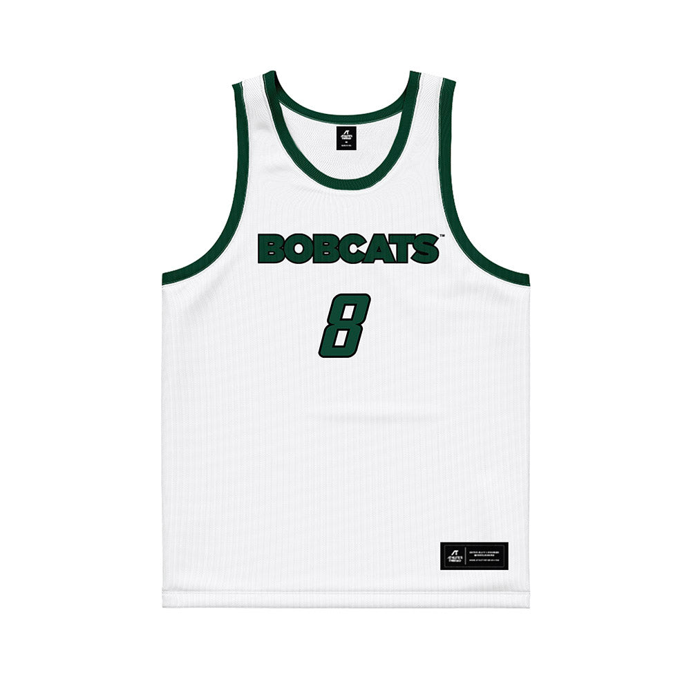 Ohio - NCAA Men's Basketball : Zay Mosley - White Basketball Jersey-0