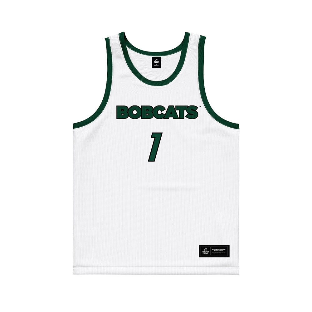 Ohio - NCAA Men's Basketball : Javan Simmons - White Basketball Jersey-0