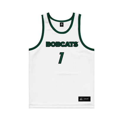 Ohio - NCAA Men's Basketball : Javan Simmons - White Basketball Jersey-0