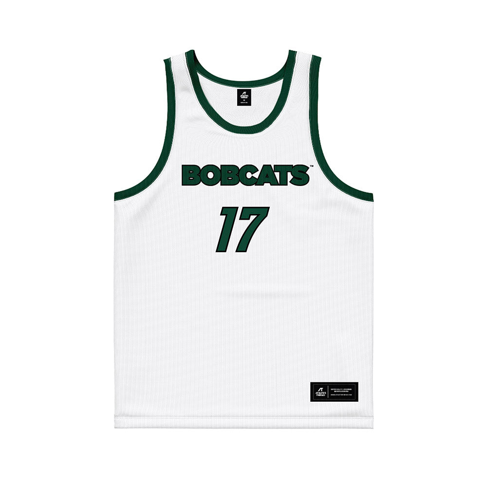 Ohio - NCAA Men's Basketball : Kiir Kuany - White Basketball Jersey-0