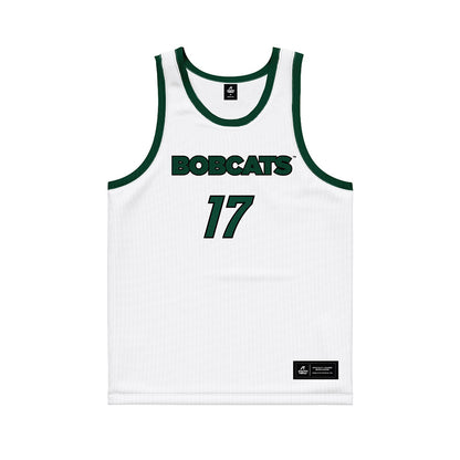 Ohio - NCAA Men's Basketball : Kiir Kuany - White Basketball Jersey-0