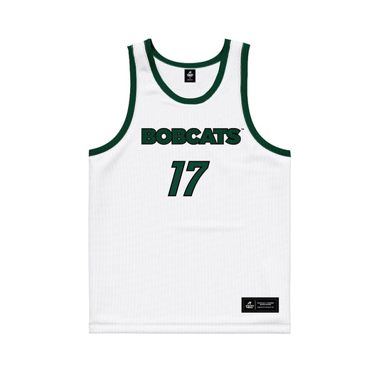 Ohio - NCAA Men's Basketball : Kiir Kuany - White Basketball Jersey-0