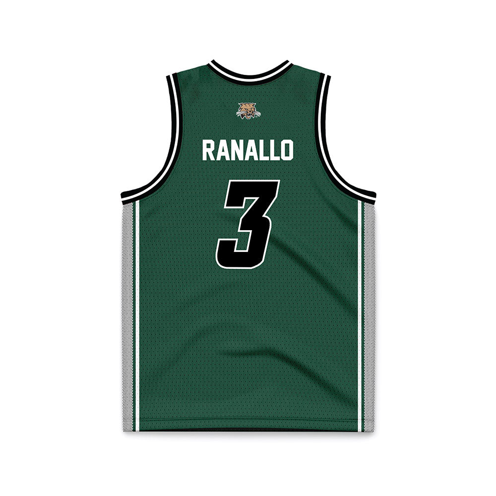 Ohio - NCAA Women's Basketball : Bella Ranallo - Green Basketball Jersey-1
