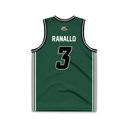 Ohio - NCAA Women's Basketball : Bella Ranallo - Green Basketball Jersey-1