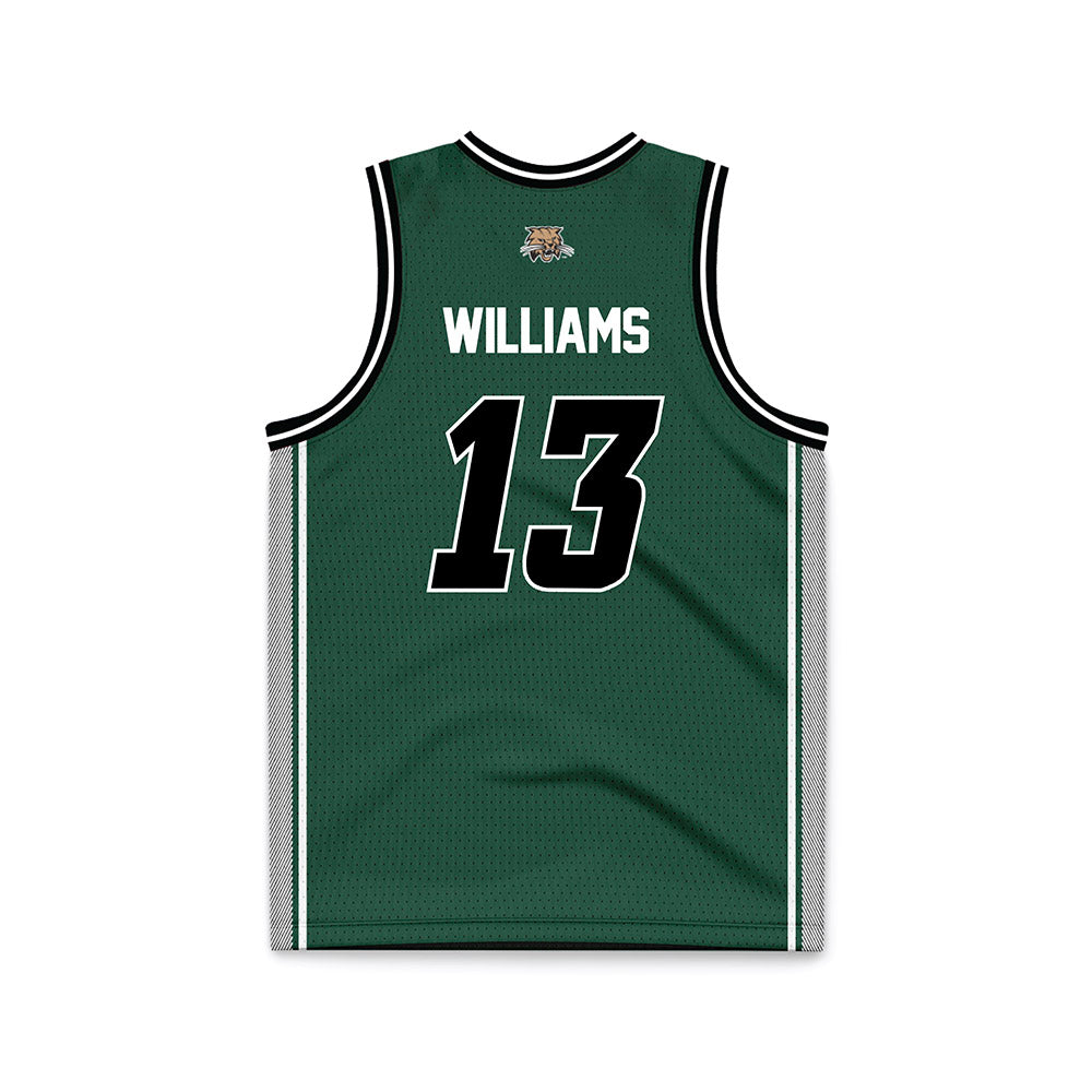 Ohio - NCAA Women's Basketball : Monica Williams - Green Basketball Jersey