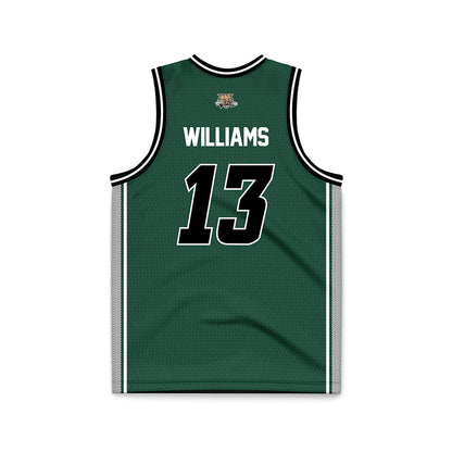 Ohio - NCAA Women's Basketball : Monica Williams - Green Basketball Jersey