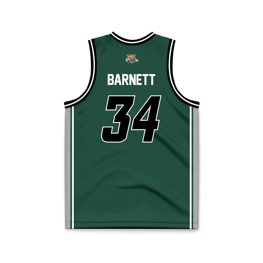 Ohio - NCAA Women's Basketball : Emma Barnett - Green Basketball Jersey