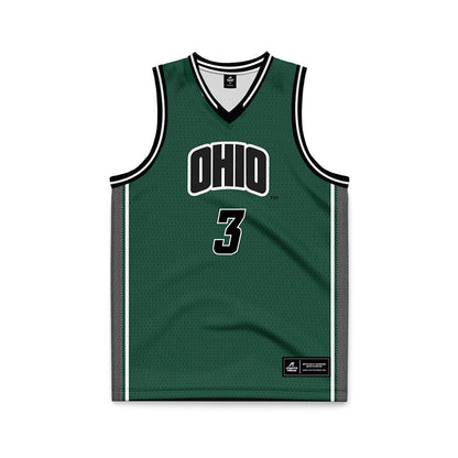 Ohio - NCAA Women's Basketball : Bella Ranallo - Green Basketball Jersey-0