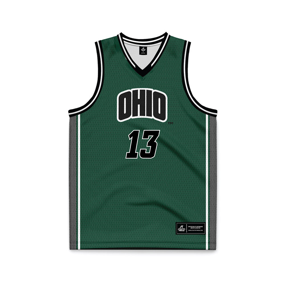 Ohio - NCAA Women's Basketball : Monica Williams - Green Basketball Jersey