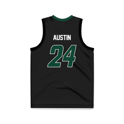 Ohio - NCAA Women's Basketball : Aja Austin - Green Basketball Jersey