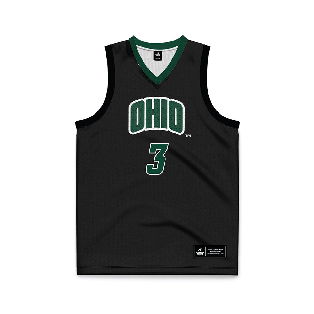 Ohio - NCAA Women's Basketball : Anyssa Jones - Black Basketball Jersey