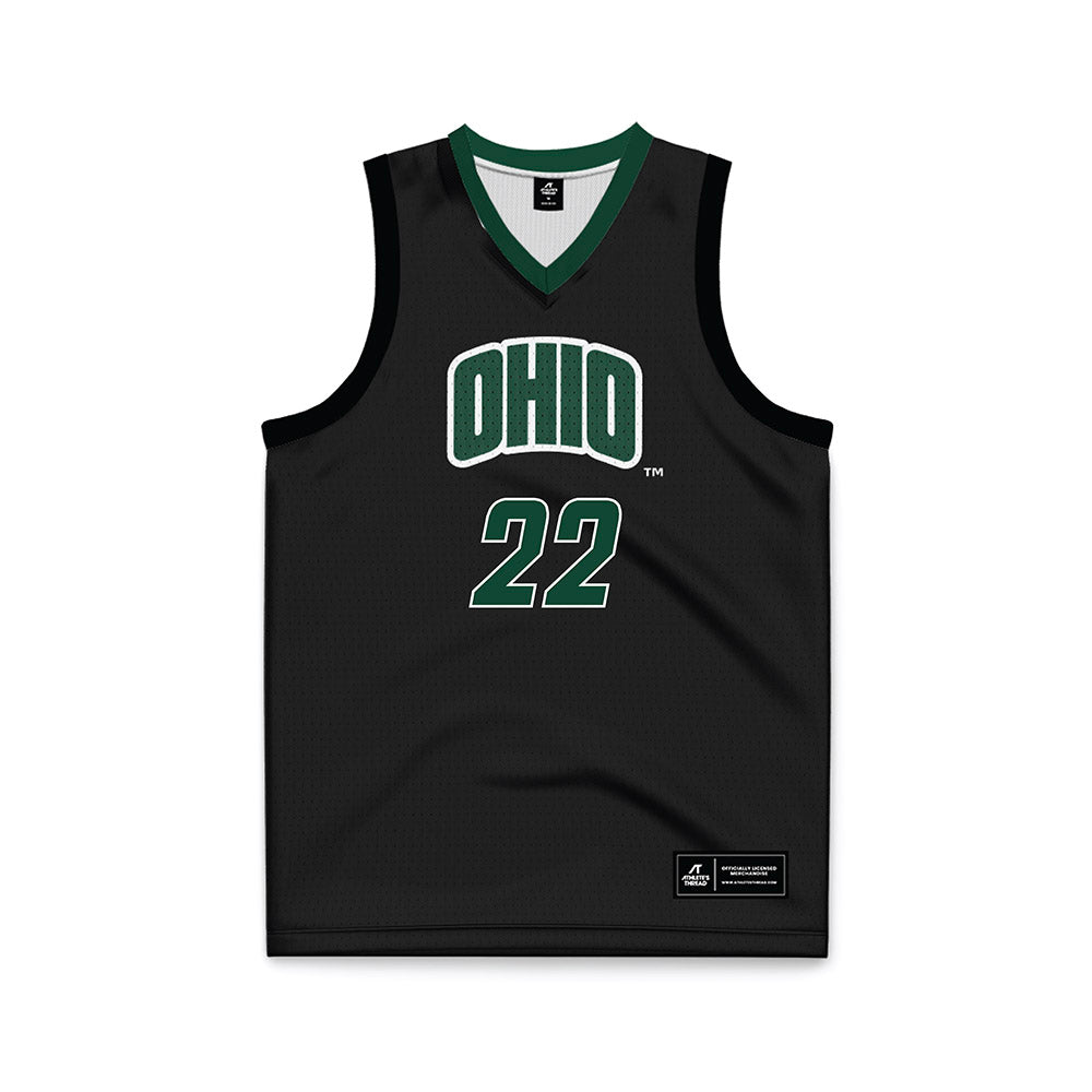 Ohio - NCAA Women's Basketball : Asiah Baxter - Green Basketball Jersey