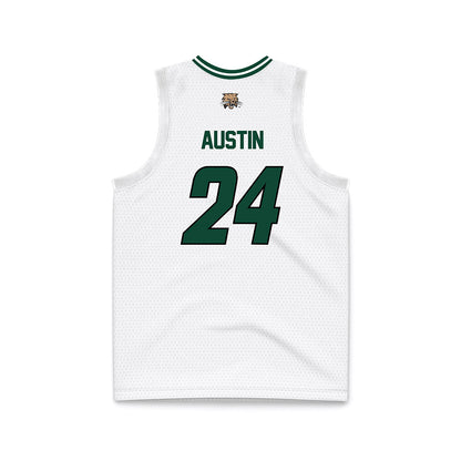 Ohio - NCAA Women's Basketball : Aja Austin - White Basketball Jersey