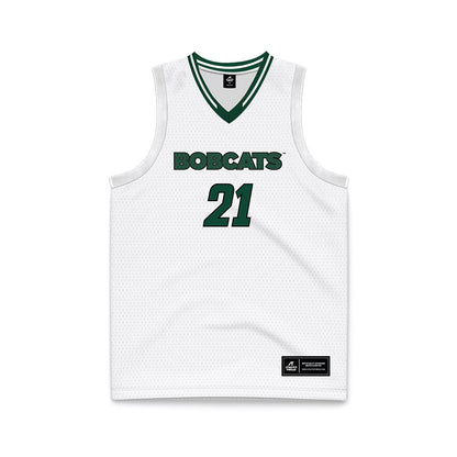 Ohio - NCAA Women's Basketball : bailey tabeling - White Basketball Jersey