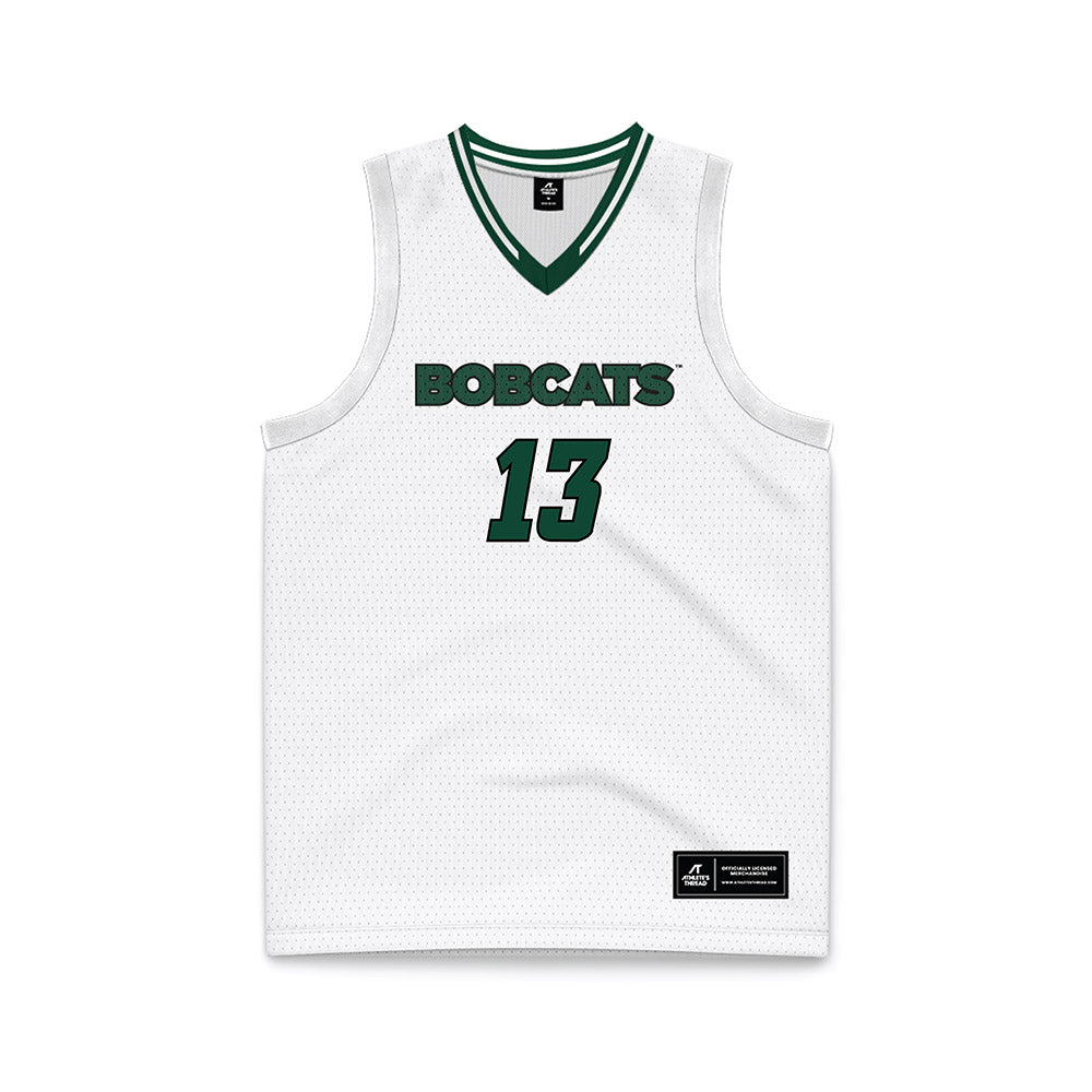 Ohio - NCAA Women's Basketball : Monica Williams - White Basketball Jersey