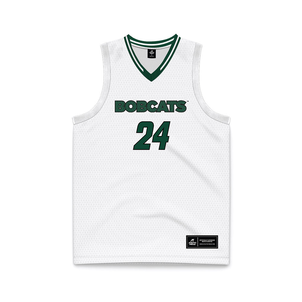 Ohio - NCAA Women's Basketball : Aja Austin - White Basketball Jersey