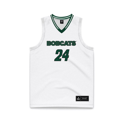 Ohio - NCAA Women's Basketball : Aja Austin - White Basketball Jersey