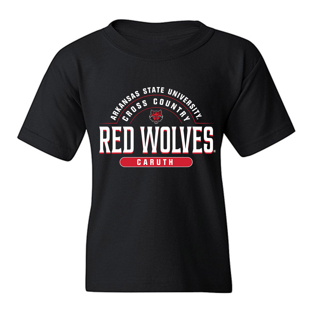 Arkansas State - NCAA Women's Cross Country : Paige-Elicia Caruth - Classic Fashion Shersey Youth T-Shirt-0