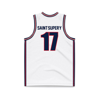 Gonzaga - NCAA Men's Basketball : Mario Saint-Supery - White Basketball Jersey-1