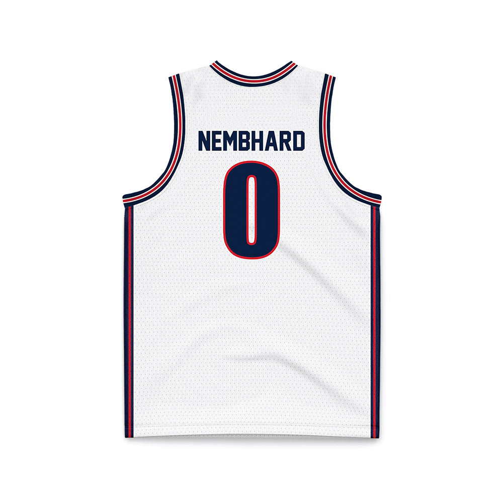 Gonzaga - NCAA Men's Basketball : Ryan Nembhard - White Basketball Jersey