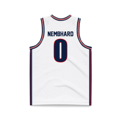 Gonzaga - NCAA Men's Basketball : Ryan Nembhard - White Basketball Jersey