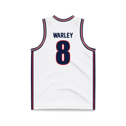 Gonzaga - NCAA Men's Basketball : Jalen Warley - White Basketball Jersey-1