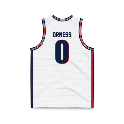 Gonzaga - NCAA Men's Basketball : Cade Orness - White Basketball Jersey-1