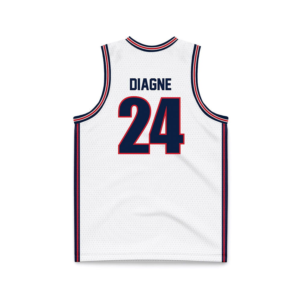 Gonzaga - NCAA Men's Basketball : Ismaila Diagne - White Basketball Jersey