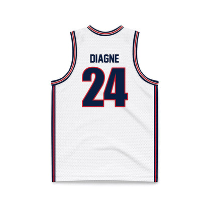 Gonzaga - NCAA Men's Basketball : Ismaila Diagne - White Basketball Jersey