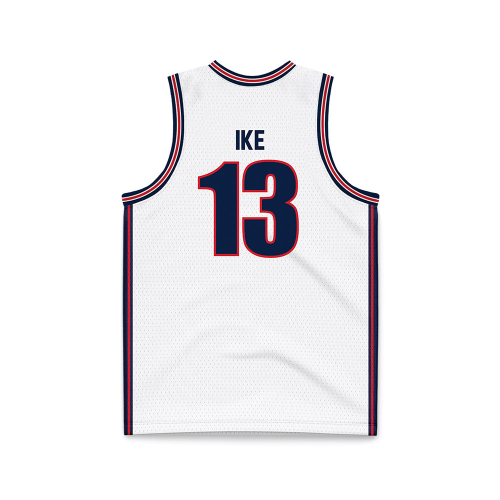 Gonzaga - NCAA Men's Basketball : Graham Ike - White Basketball Jersey