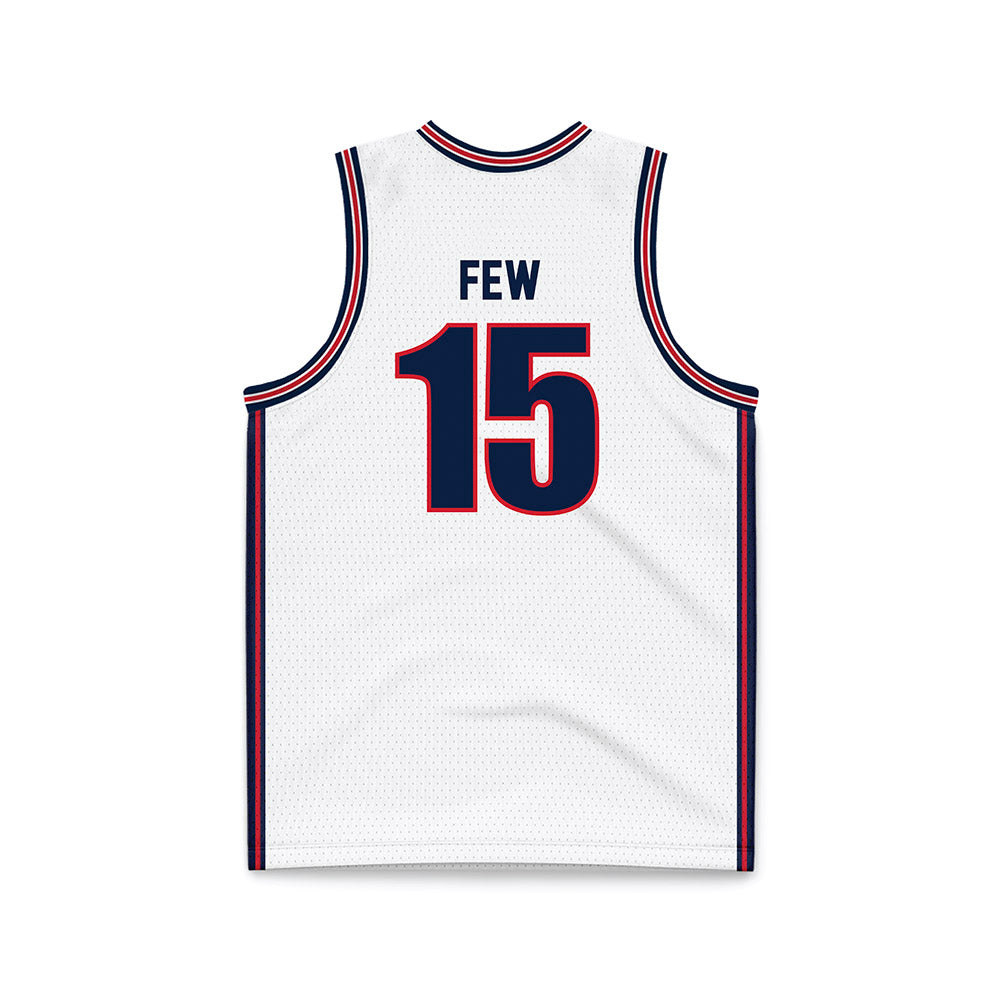 Gonzaga - NCAA Men's Basketball : Joe Few - White Basketball Jersey