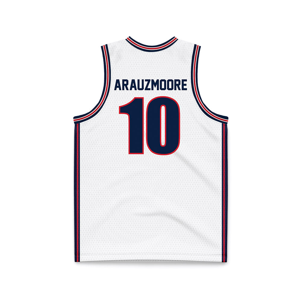 Gonzaga - NCAA Men's Basketball : Joaquim ArauzMoore - White Basketball Jersey