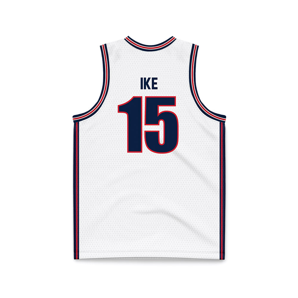 Gonzaga - NCAA Men's Basketball : Graham Ike - White Basketball Jersey-1