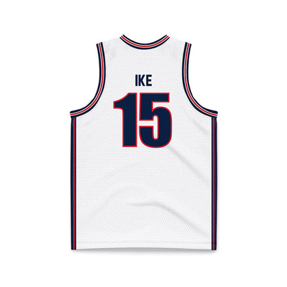 Gonzaga - NCAA Men's Basketball : Graham Ike - White Basketball Jersey-1