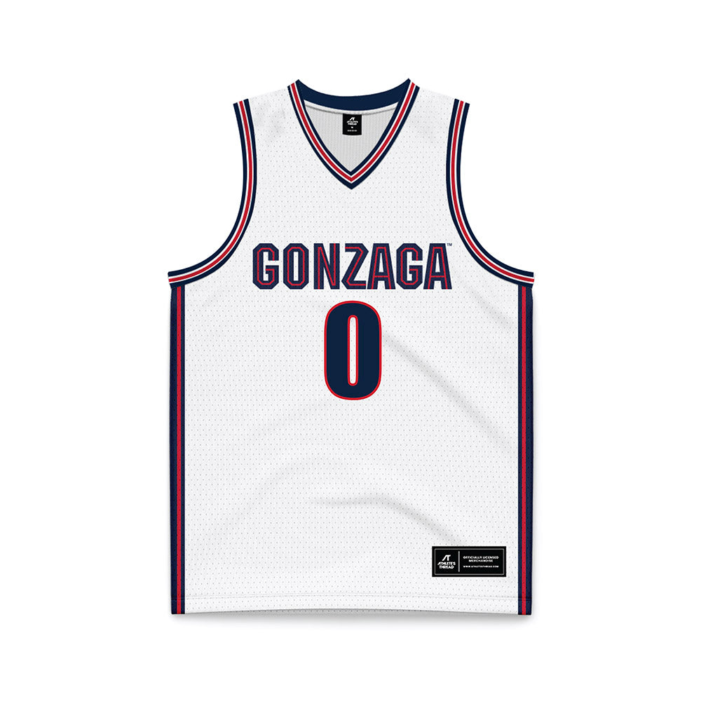 Gonzaga - NCAA Men's Basketball : Cade Orness - White Basketball Jersey-0