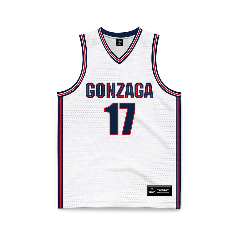 Gonzaga - NCAA Men's Basketball : Mario Saint-Supery - White Basketball Jersey-0