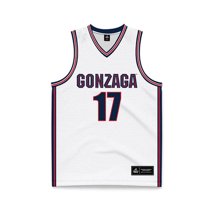 Gonzaga - NCAA Men's Basketball : Mario Saint-Supery - White Basketball Jersey-0
